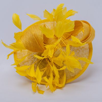 Yellow Fascinator